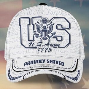 NWT U.S. Army 1775 White Cap A55